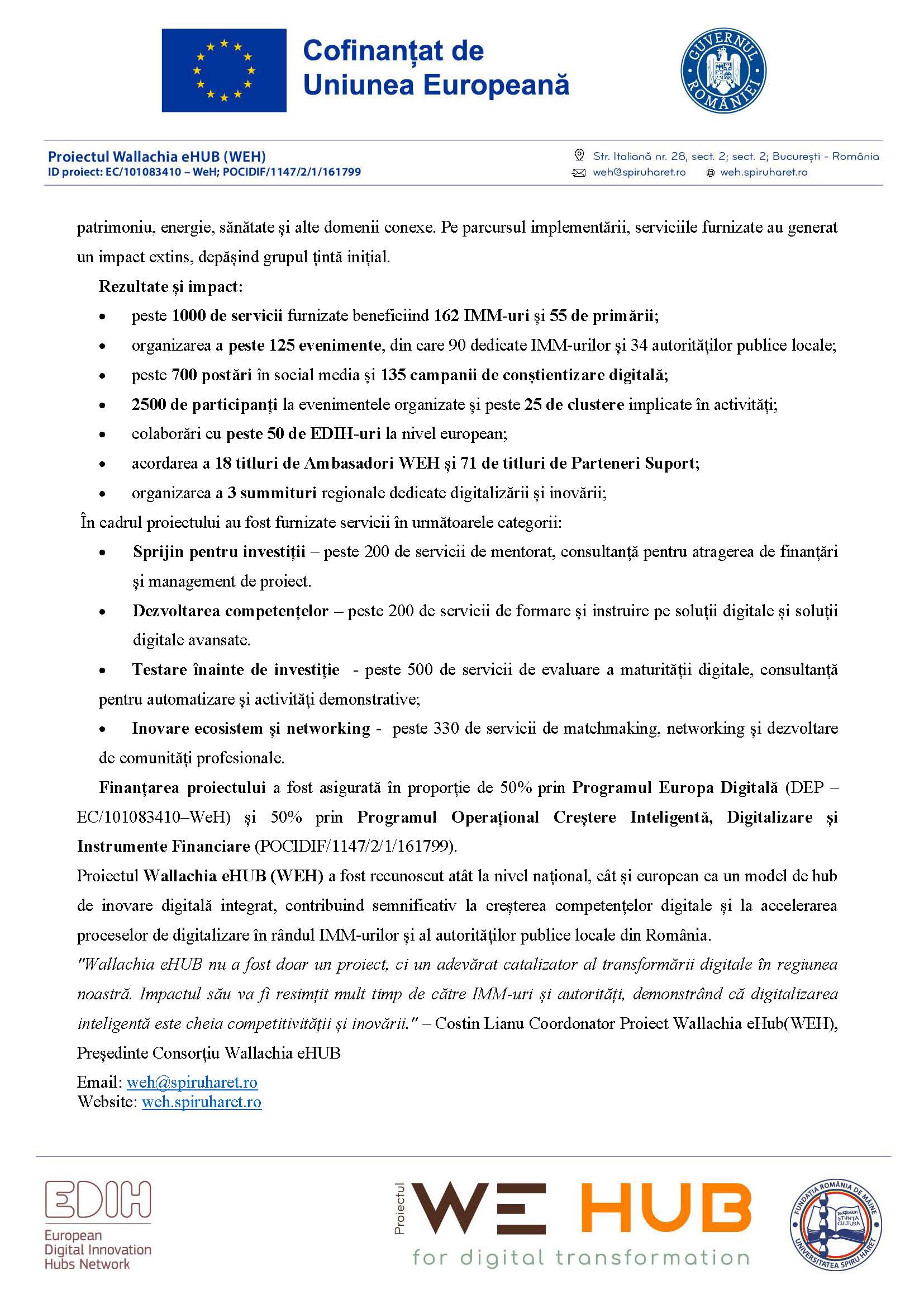 Comunicat WEH Finalizare proiect dec 2025 Page 2