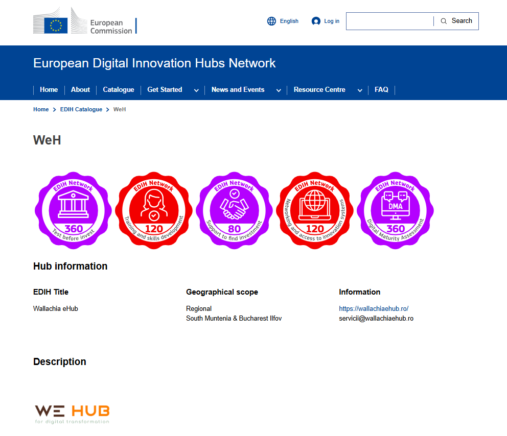 Insigne EDIH WEH Noi 2025